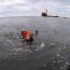  8 primeros 'nadadores escogidos' entrenan en las bajas temperaturas de la Magallanes  