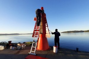 Se inició segundo período de mantención de la Señalización Marítima en la Isla de Chiloé