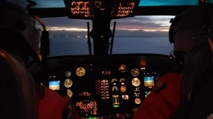 Grupo Aeronaval Sur realizó entrenamiento de evacuación aeromédica nocturna en isla Tierra del Fuego