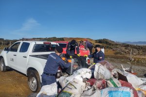 5 toneladas de basura fueron recolectadas en limpieza de playa por la Autoridad Marítima de Ancud